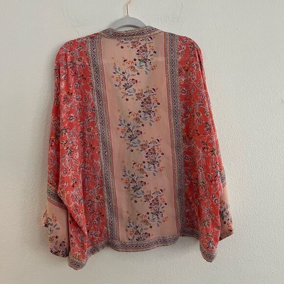 Free people wildflower zip up kimono, size XS/S, missing tie - Picture 7 of 8